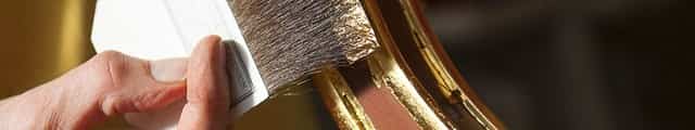 Как покрыть сусальным золотом металл