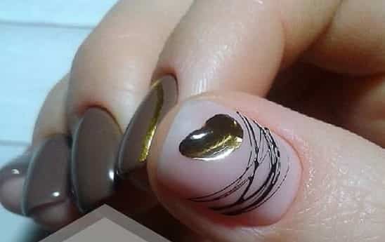 Гель краска жидкий металл для ногтей