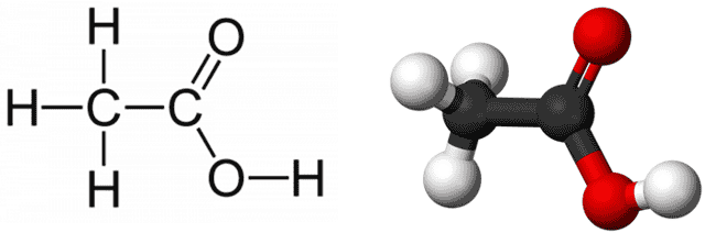 Реакция этановой кислоты с металлом