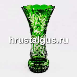 Хрустальная ваза с металлом