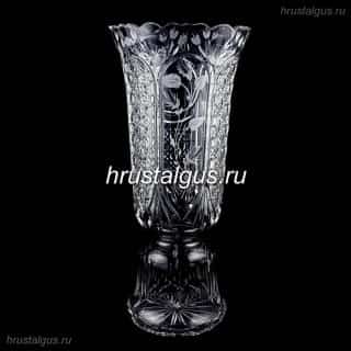 Хрустальная ваза с металлом