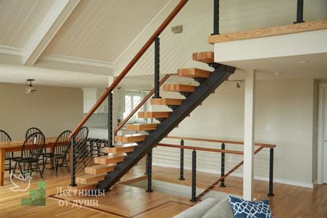 Деревянные лестницы для дома металл
